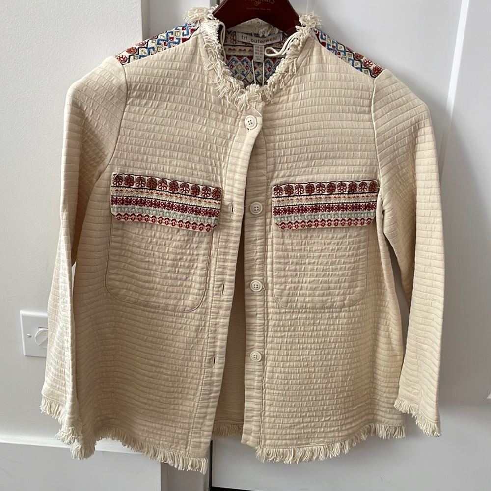 Zara Trafaluc Embroidered Jacket